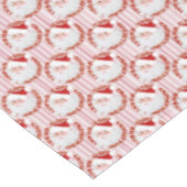 サンタ顔サークルストライプ、赤い – テーブルクロス52x70 テーブルクロス (アングル)