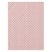 サンタ顔サークルストライプ、赤い – テーブルクロス52x70 テーブルクロス (正面)