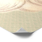 サンタ顔ヴィンテージポスター ポスター (角)