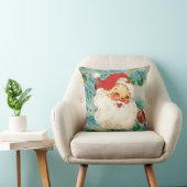 サンタ顔ヴィンテージ枕 クッション (椅子)