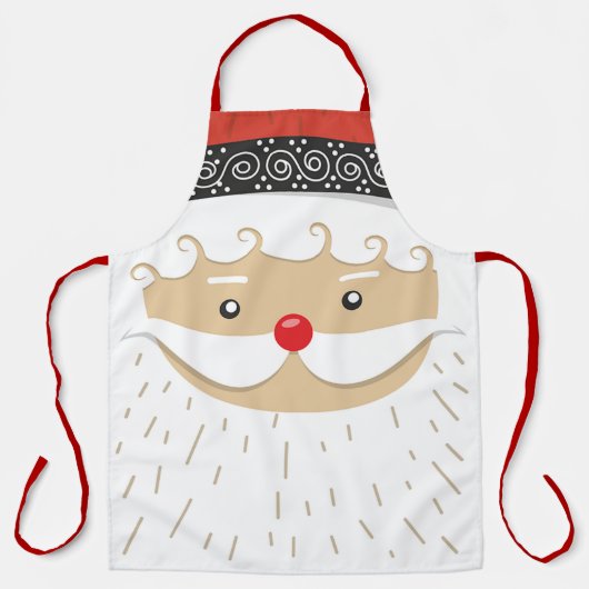 サンタ顔 エプロン (正面)
