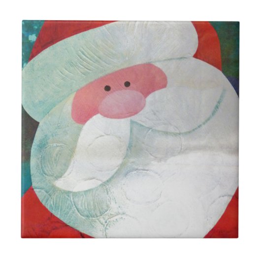 サンタ顔 タイル (正面)