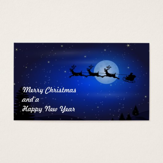 サンタ飛んでいるとトナカイ (正面)