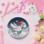 サンタ飛んでいるのクリスマス ペーパープレート (パーティー)