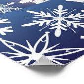 サンタ飛んでいるクラシックー飛行機ポスター ポスター (角)