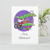 サンタ飛んでいるサイクリスフラットカード シーズンカード (スタンド正面)