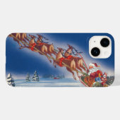 サンタ飛んでいるスレイwトナカイ Case-Mate iPhoneケース (裏面 (横))