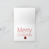 サンタ飛んでいるー飛行機グリーティングカード シーズンカード (内部)