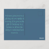 サンタ飛行機のクリスマスポストカード ポストカード (裏面)