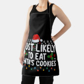 サンタ食べのクッキーが最も多い エプロン (インサイチュ)