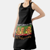 サンタ食べのクッキーが最も多い エプロン (インサイチュ)