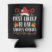 サンタ食べのクッキーが最も多い 缶クーラー (正面)