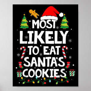 サンタ食べのCookie Family Christmaに最も近い ポスター