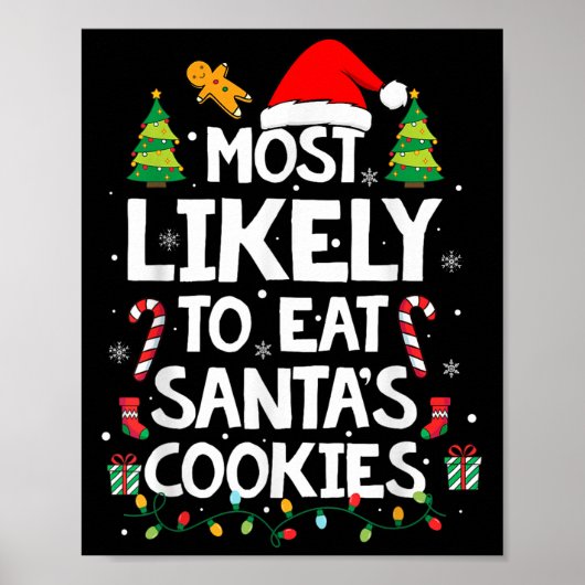 サンタ食べのCookie Family Christmaに最も近い ポスター (正面)