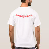 サンタ飲み物およびドライブ Tシャツ (裏面)