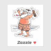 サンタ飲コンターのシール シール (シート)