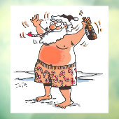 サンタ飲ーの大きな窓はバックスティックを引っ張る ウィンドウサイン (シート3)