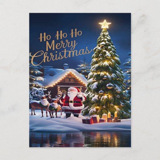 サンタ魔法ライドスルースノイ ポストカード (正面)