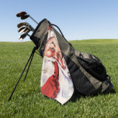 サンタ003 ゴルフタオル (グリーン)