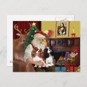サンタ2カバリエキングスチャールズ シーズンポストカード (正面/裏面)
