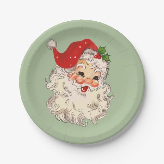 サンタ3号紙プレート ペーパープレート (正面)