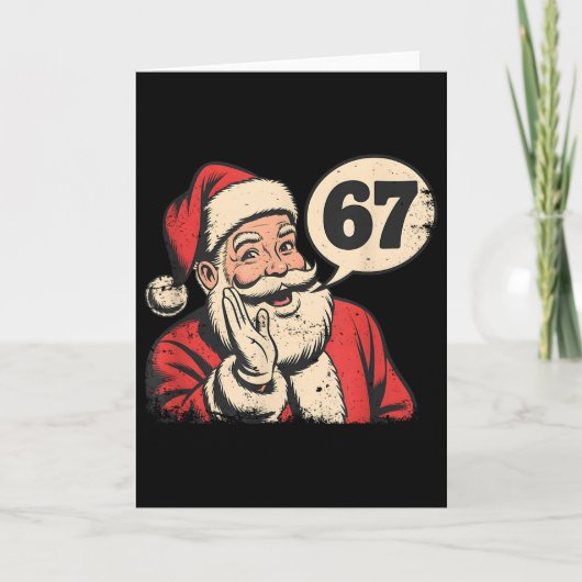 サンタ67クリスマスシックスセブンメメ カード (正面)