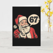 サンタ67クリスマスシックスセブンメメ カード (黄色い花)
