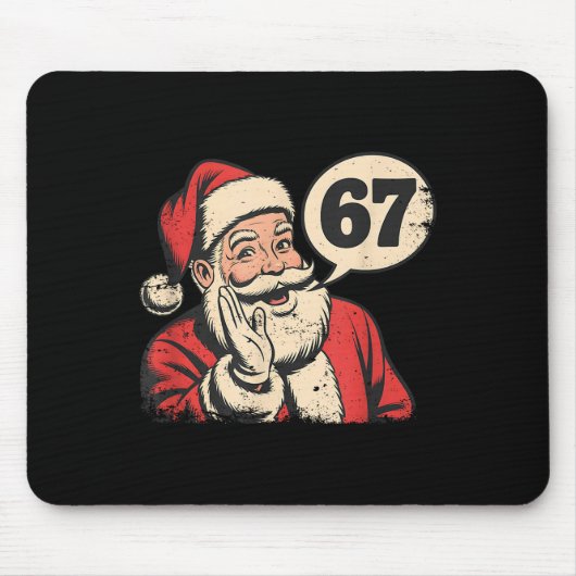 サンタ67クリスマスシックスセブンメメ マウスパッド (正面)