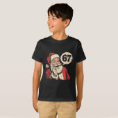 サンタ67クリスマスシックスセブンメメ Tシャツ (正面フル)