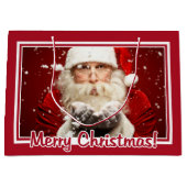 サンタ/あなたのフォトカスタム大抱き枕 ラージペーパーバッグ (正面)