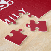 サンタ/あなたの写真名前をカスタムするクリスマスパズル ジグソーパズル (側面)