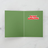 サンタ・おもしろいサッファ・ビ・セーリング・クリスマス シーズンカード (内部)