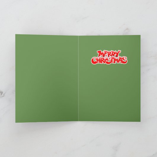 サンタ・おもしろいサッファ・ビ・セーリング・クリスマス シーズンカード (内部)