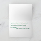 サンタ – どこ???? シーズンカード (内部)