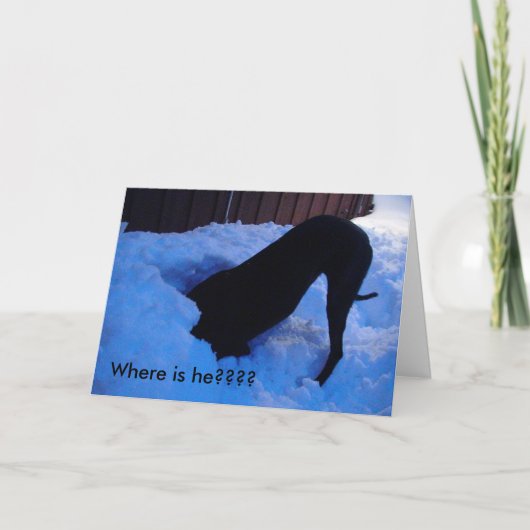 サンタ – どこ???? シーズンカード (正面)