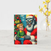 サンタ なんて大きな目をしているの カード (黄色い花)