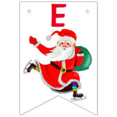 サンタ – みんなのためのギフト – Merry Christmas -おもしろい バンティングフラッグ (第3の旗)
