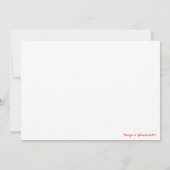 サンタ·アおもしろいンド·トナイダーの漫画 サンキューカード (裏面)