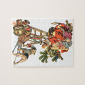 サンタ・アップ・ザ・ラダー ジグソーパズル (横)