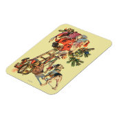 サンタ・アップ・ザ・ラダー マグネット (左側)