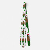 サンタ・アフリカ・ブラック・マーマン・クリスマス・マーメイド ネクタイ (正面)