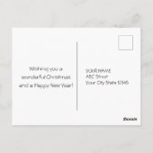 サンタ・アンド・トナカイ ポストカード (裏面)