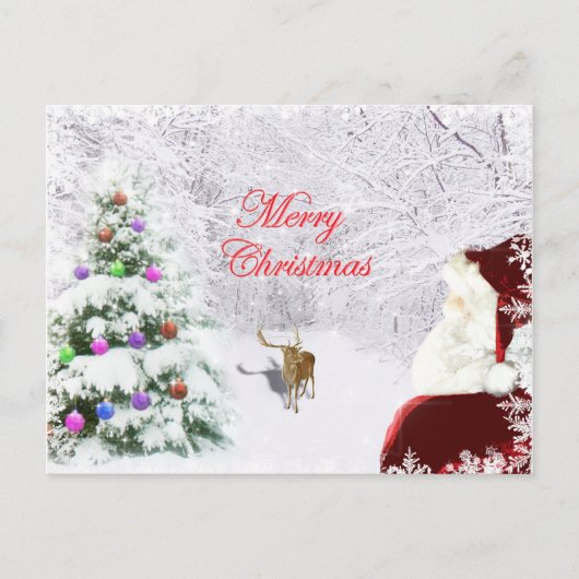 サンタ・アンド・トナカイ ポストカード (正面)