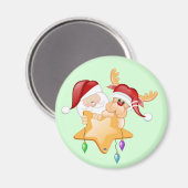 サンタ・アンド・ルディ・スター マグネット (正面/裏面)