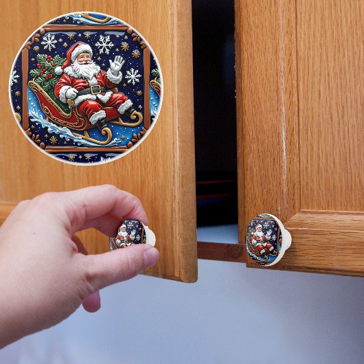サンタ・インズ・スリー・クリスマス セラミックノブ