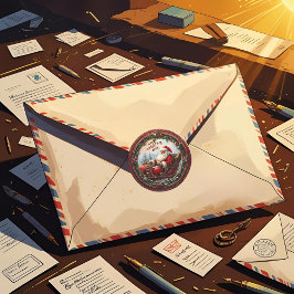 サンタ・インズ・スリー ラウンドシール