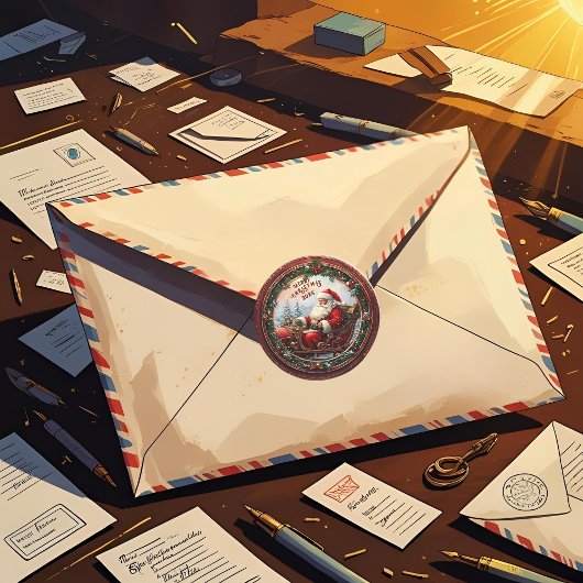 サンタ・インズ・スリー ラウンドシール