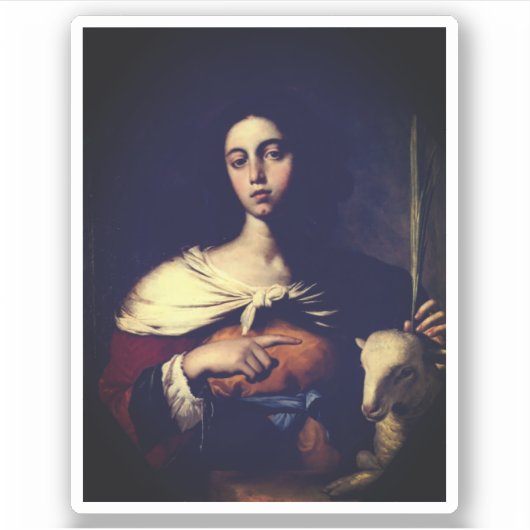 サンタ・インズ(by Guarino, 1650)クラシック・ラウンドステッキ シール (正面)