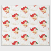 サンタ・イン・キャップ ラッピングペーパー (フラット)