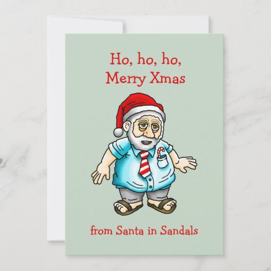 サンタ・イン・サンダル シーズンカード (正面)